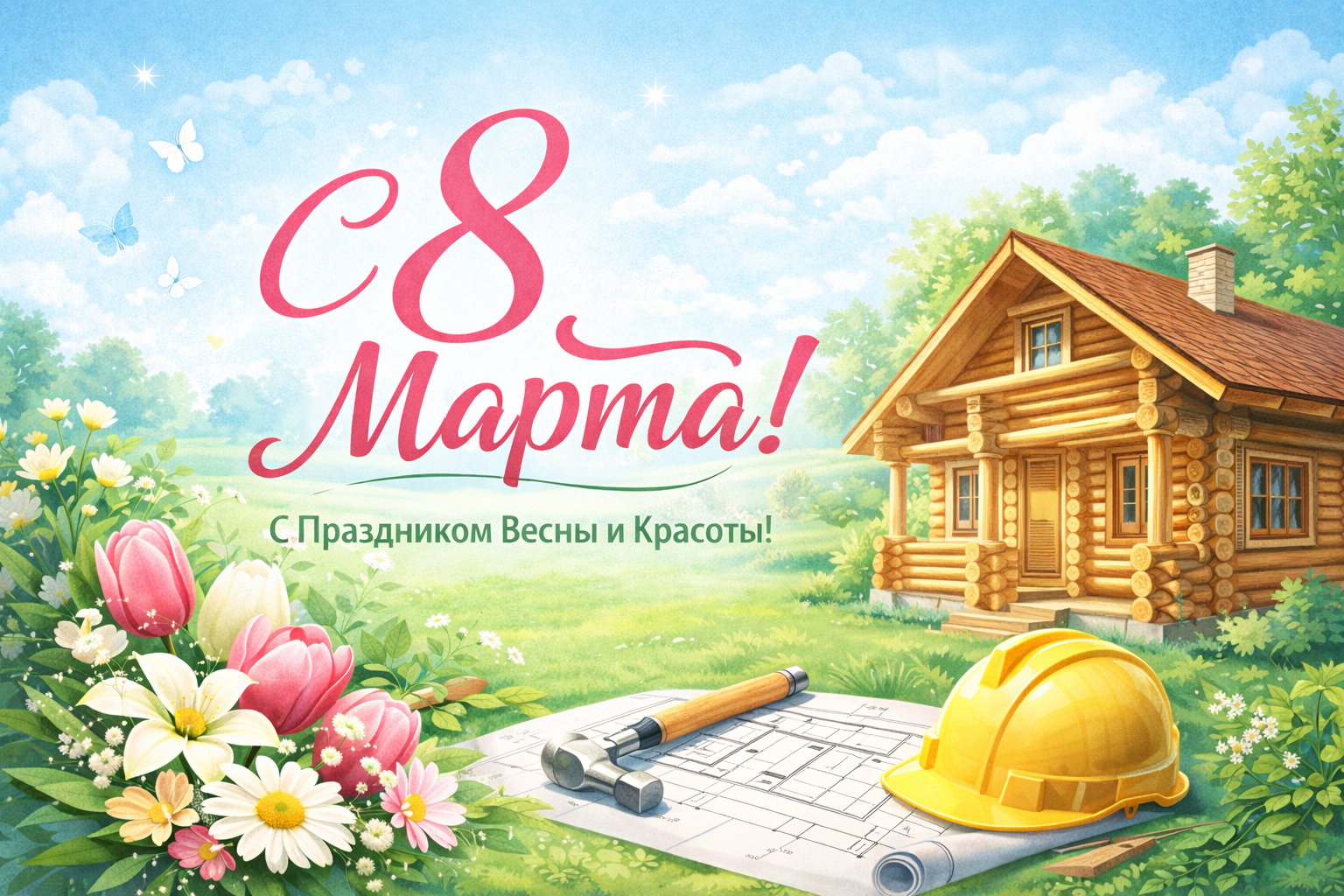 С Международным женским днём 8 Марта
