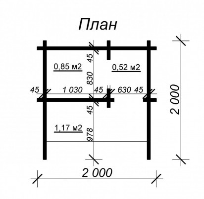 Вольер 2000х2000